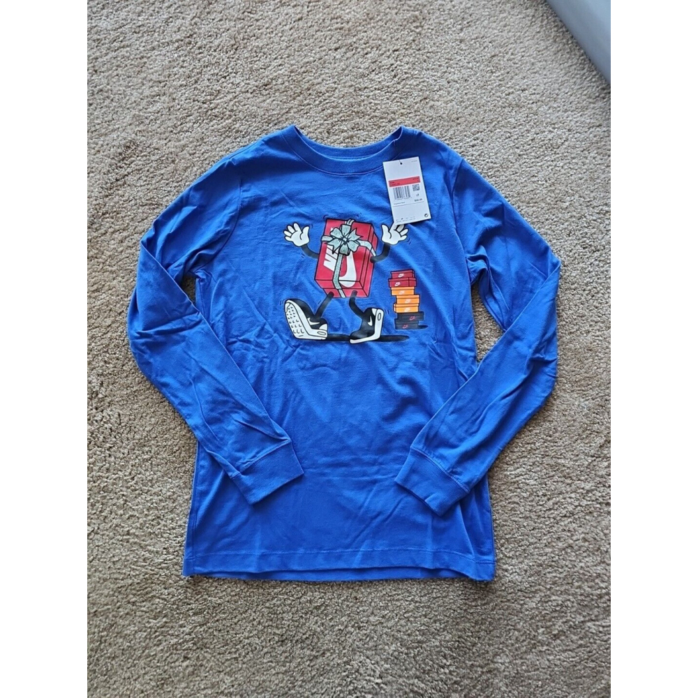 Nike Kids Sportswear Long Sleeve T-Shirt Game Royal Large
